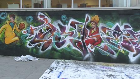 Imagen El Centro Joven exhibe nuevo grafiti