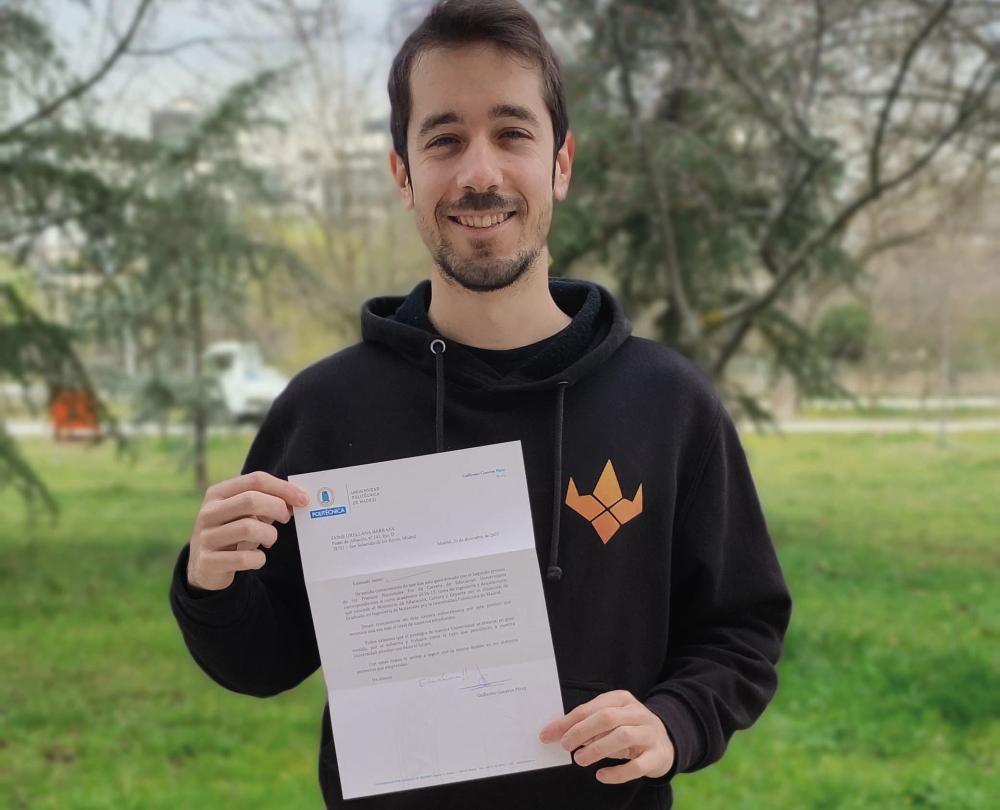 Imagen Jaime Orellana Barrasa, Premio nacional fin de carrera de educación universitaria: “Al recibir la carta de felicitación del Rector, me di cuenta de que el premio era importante”