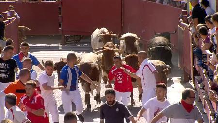 Imagen Las reses de Villalpando para recortes dejan un cuarto encierro muy vistoso en Sanse