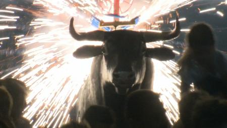 Imagen Capeando el “toro de fuego”, reclamo frenético y chispeante de las fiestas San Sebastián de los Reyes