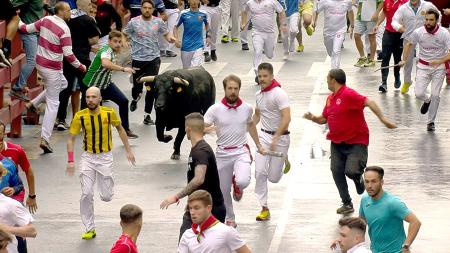 Imagen Dos minutos de vértigo para el séptimo encierro de San Sebastián de los Reyes 2023