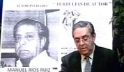 Imagen Manuel Ríos Ruíz en Tertulias de Autor con Manuel López Azorín. 1999