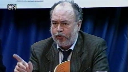 Imagen Carlos Álvarez en Tertulias de Autor con Antonio Hernández y Manuel López Azorín. 1996