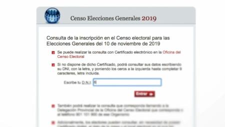 Imagen Consulta del Censo electoral para las Elecciones Generales del 10 de...
