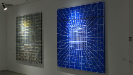 Imagen “Dispersión cromática” con el artista Pedro María Asensio en la galería Est_Art