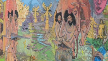 Imagen Un gran mural de Don Quijote para la XXXV Semana del Libro Infantil y...