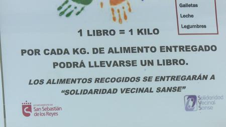 Imagen 1 libro, 1 kilo en la Biblioteca Claudio Rodríguez