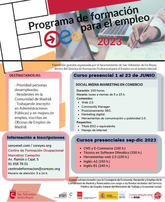 Imagen PROGRAMA DE FORMACIÓN PARA EL EMPLEO 2023