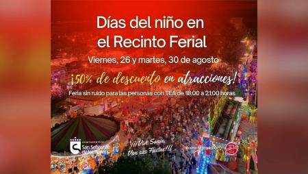 Imagen 26 y 30 de agosto, “Días del niño” y “Feria sin ruido para las personas con TEA” en el Recinto Ferial de Sanse