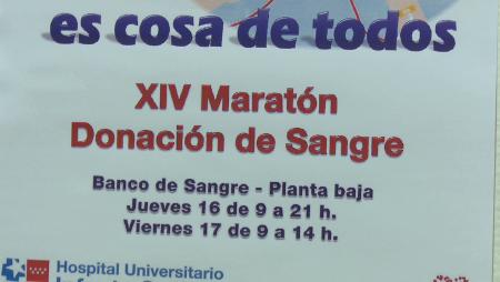 Imagen El Hospital Infanta Sofía acoge un nuevo Maratón de Donación de Sangre