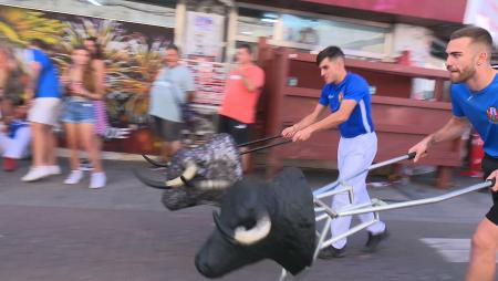 Imagen Los encierros infantiles de la Peña Postas triunfan entre los niños y niñas de Sanse