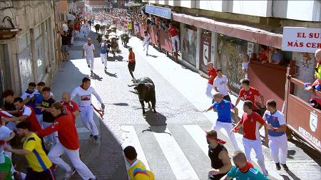 Imagen El quinto encierro de Sanse, el más rápido y templado de lo que va de fiestas