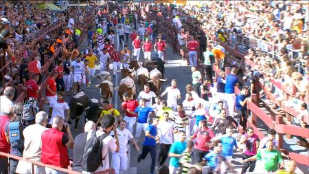 Imagen El cuarto encierro de Sanse, muy vistoso y emocionante, se salda con cinco heridos, uno por asta