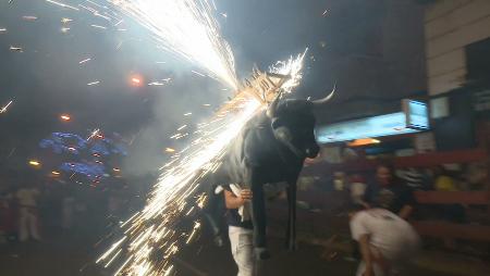 Imagen Toros de fuego, divertida tradición en las noches del casco histórico