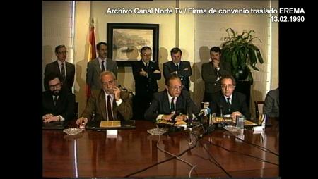 Imagen Conquista la Marina: 1990, firma del convenio para el traslado del EREMA