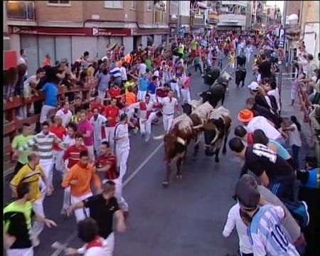 Imagen La velocidad de las reses de Conde de la Maza marca el tercer encierro de Sanse