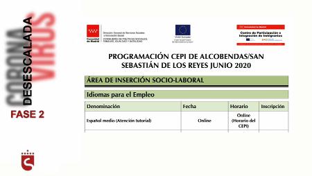 Imagen Los cursos y servicios del mes de junio del CEPI se imparten de manera...