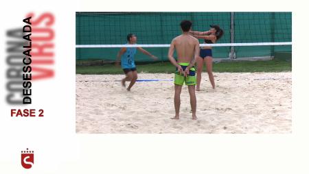 Imagen Las pistas de voley playa de Sanse, reabiertas con nuevos protocolos de...