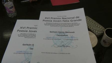 Imagen Cenotafios, de Germán García, se alza con el Premio Nacional de Poesía...