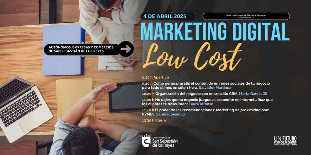 Imagen El próximo 4 de abril se celebrará una sesión formativa dirigida al tejido empresarial, autónomo y emprendedor sobre marketing digital