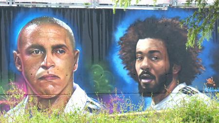 Imagen Roberto Carlos y Marcelo, el nuevo mural excelso de David Barrera y Beto Landsky