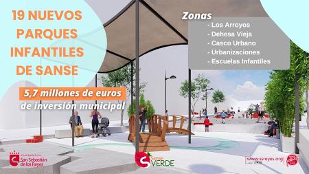 Imagen Sanse invertirá más de 5,7 millones de euros en la creación de 19 parques infantiles