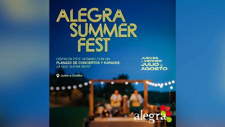 Imagen Alegra Summer Fest: karaoke y conciertos en las noches de los jueves y viernes del verano