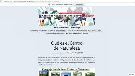 Imagen El Centro de Naturaleza Dehesa Boyal estrena su blog