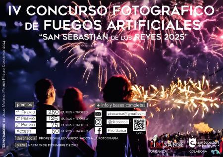 Imagen Abierta la inscripción al IV Concurso Fotográfico de Fuegos Artificiales ‘San Sebastián de los Reyes 2025’