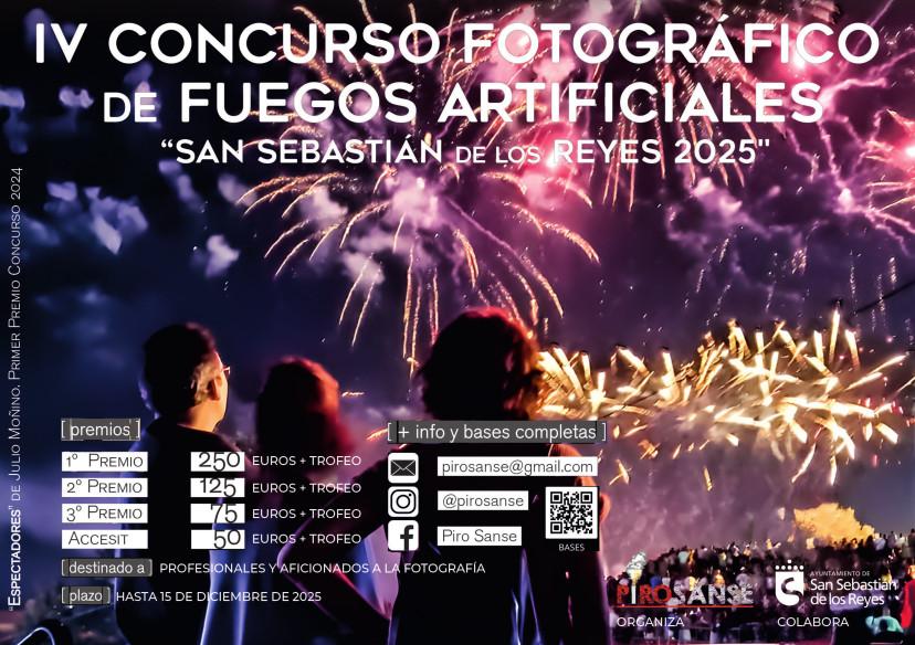 Imagen Abierta la inscripción al IV Concurso Fotográfico de Fuegos Artificiales ‘San Sebastián de los Reyes 2025’