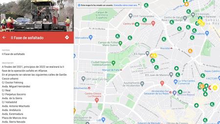 Imagen Un mapa dinámico muestra las obras y actuaciones que se han realizado en...