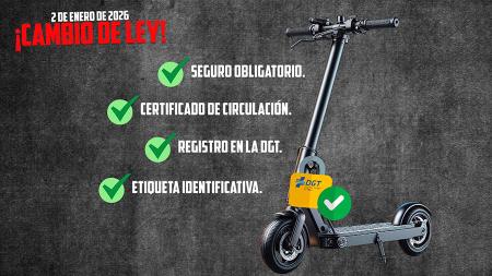 Imagen Atención usuarios de patinete: desde enero será obligatorio seguro y registro en la DGT