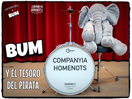Imagen Espectáculo para público familiar. Companyia Homenots: Bum y el tesoro...