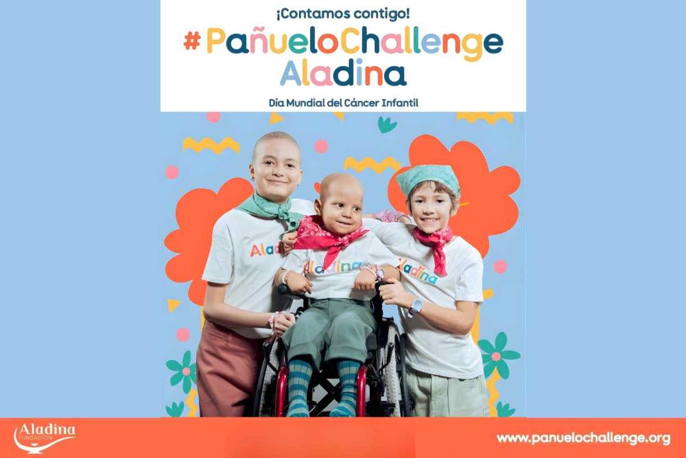 Imagen El Ayuntamiento se une al #PañueloChallengeAladina para homenajear a los niños y adolescentes con cáncer